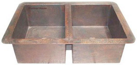 antique undermount drop-in copper kitchen sink