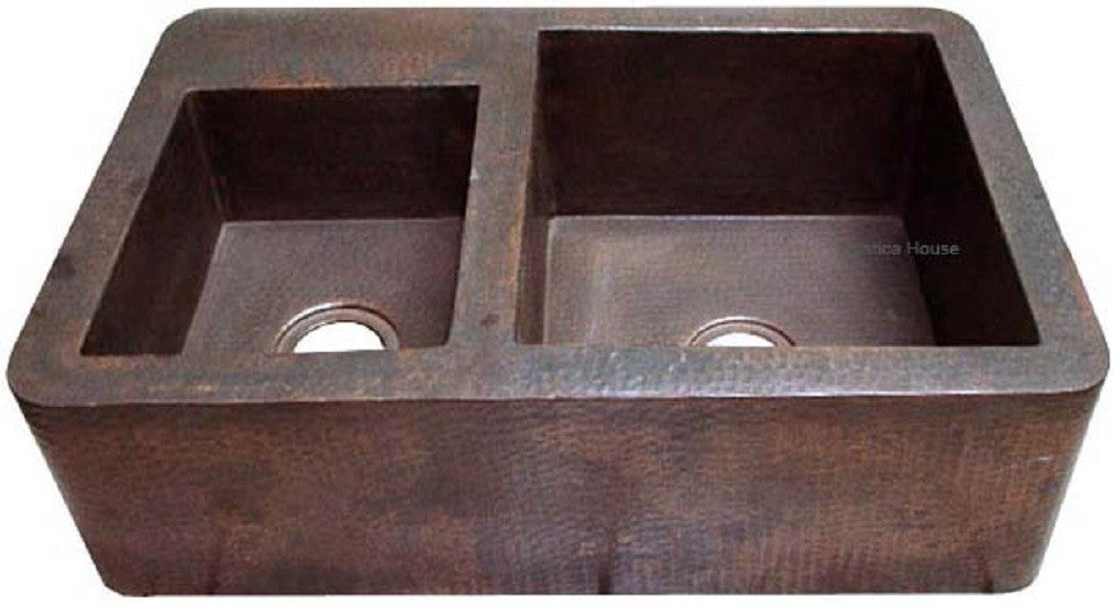 manufactured mexican apron copper kitchen sink