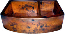 fired copper apron kitchen sink