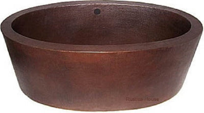 antique artisan made copper tub
