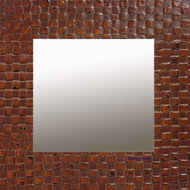 punched copper mirror