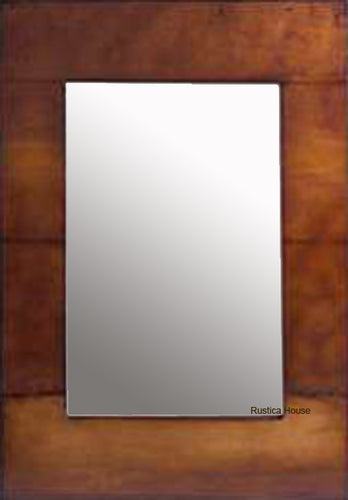 contemporary copper mirror frame