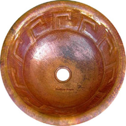 vintage copper bathroom sink