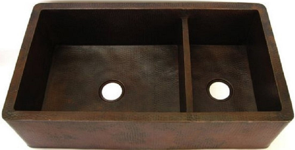 manufactured country apron copper kitchen sink