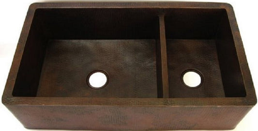 manufactured country apron copper kitchen sink