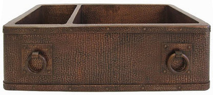 artisan made mexican apron copper kitchen sink