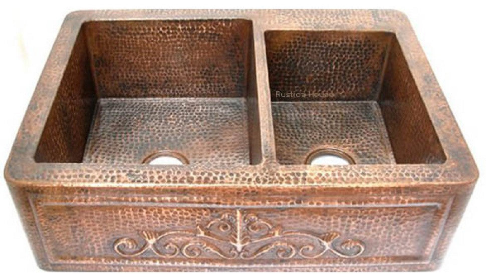 apron copper kitchen sink