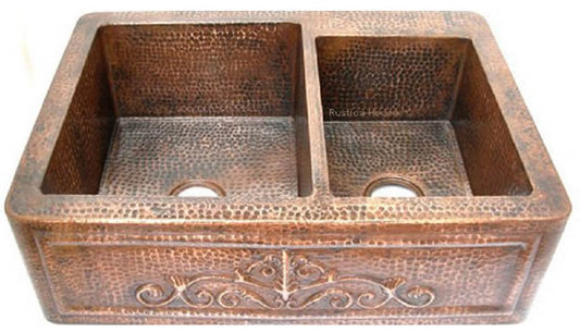 apron copper kitchen sink