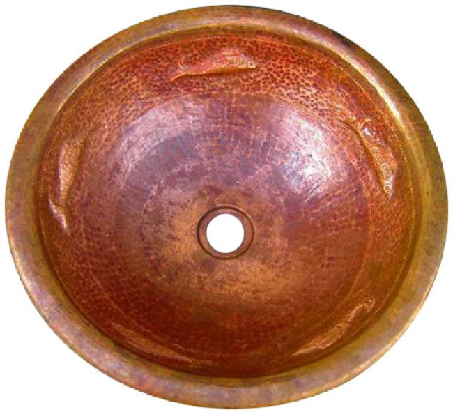 artisan round copper sink