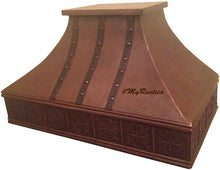 custom classic copper kitchen stove hood