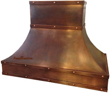 custom hacienda copper kitchen oven hood