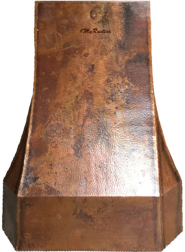 rustic copper vent hood