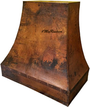 custom farmhouse copper kitchen vent hood