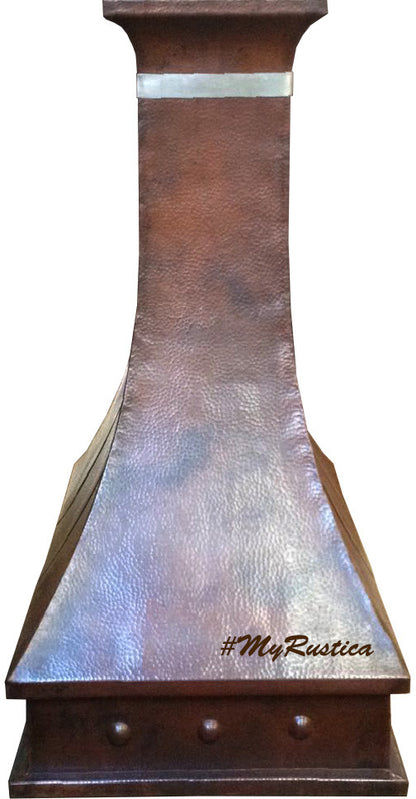 custom vintage copper kitchen oven hood