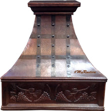 rustic copper vent hood
