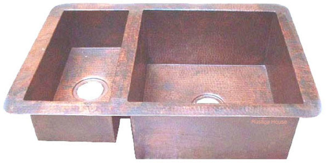 modern copper kitchen sink