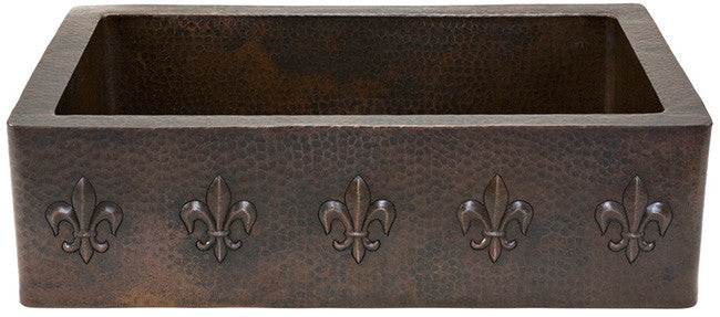 vintage apron copper kitchen sink