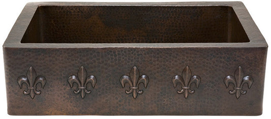 vintage apron copper kitchen sink