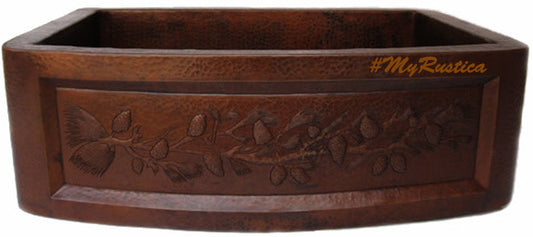 apron copper kitchen sink