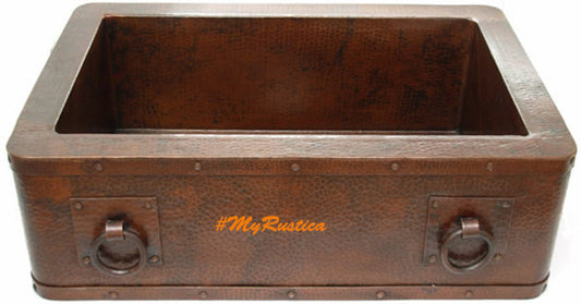 classic apron copper kitchen sink