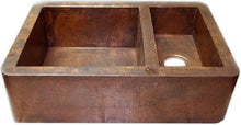 artisan made classic apron copper kitchen sink