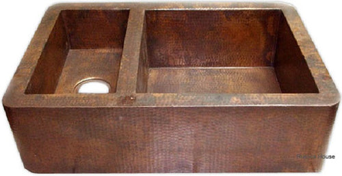 hand produced hacienda apron copper kitchen sink