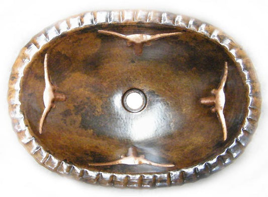 Copper Bathroom Sink "Matamoros"