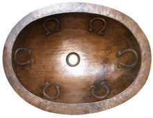 antique oval copper bathroom sink
