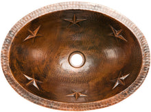 mexican oval copper bathroom sink