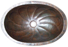 antique oval copper bathroom sink