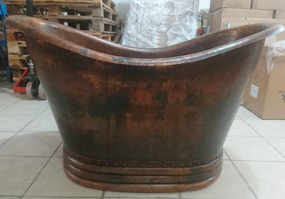 small copper bathtub