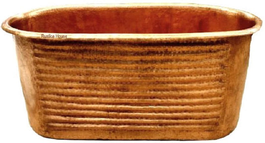 rustic slipper copper tub