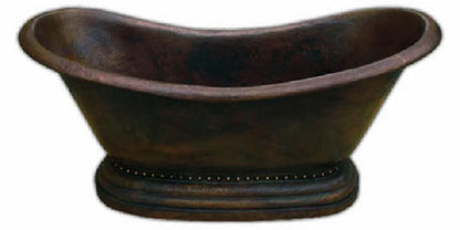 double slipper copper tub