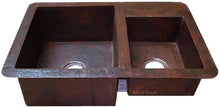 hand fabricated copper kitchen sink
