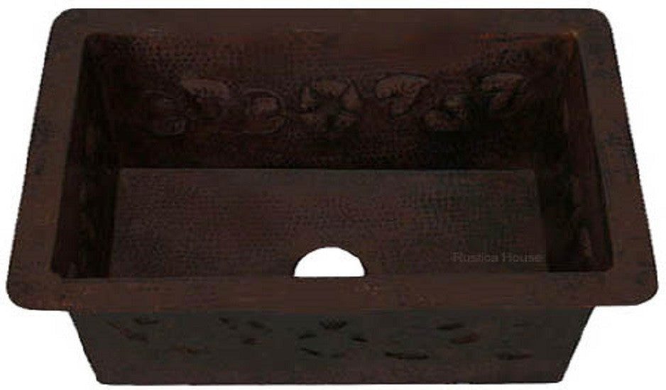 artisan made copper kitchen sink